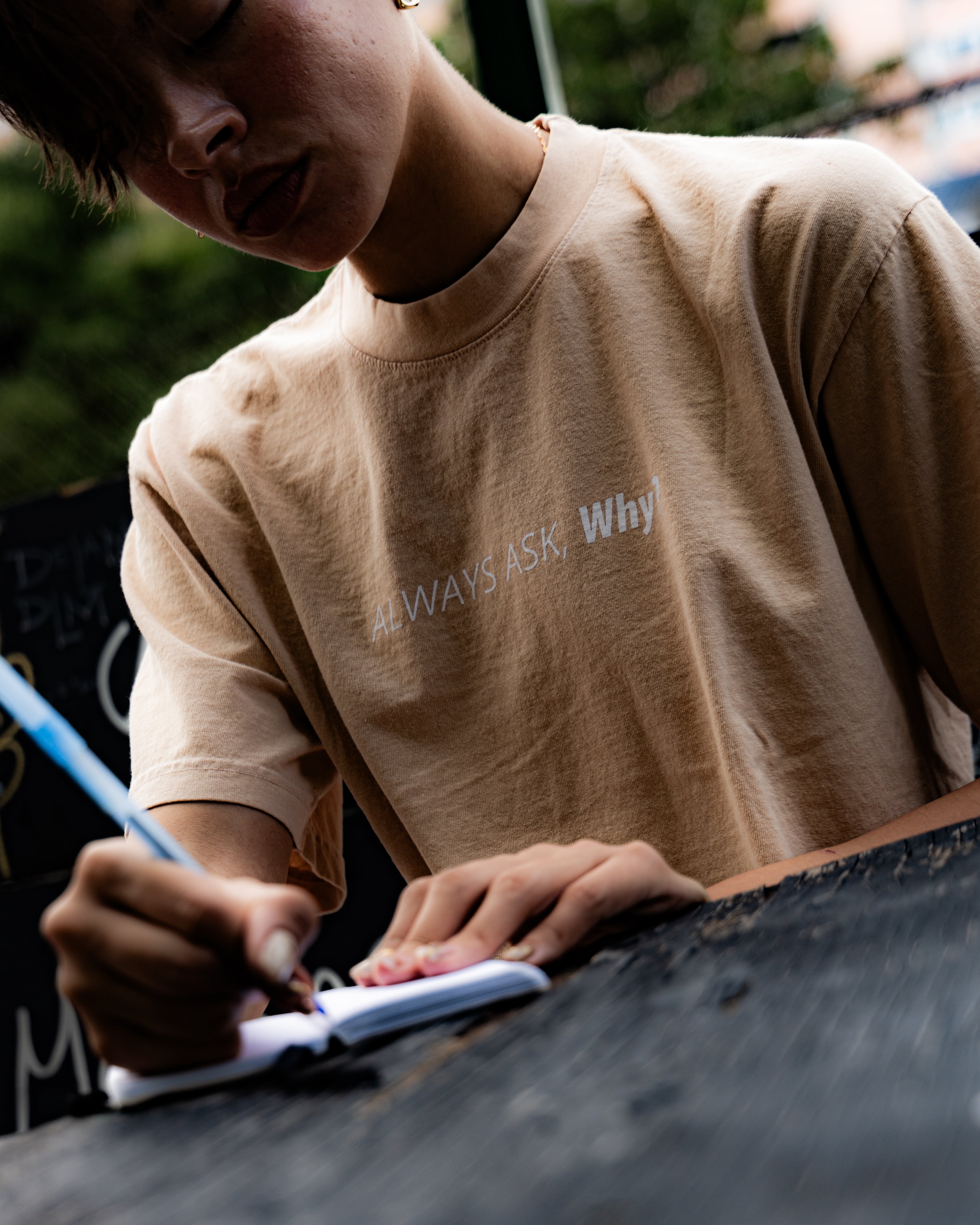 The Why Brand "Energy Attracts" Oversized Cropped Tee