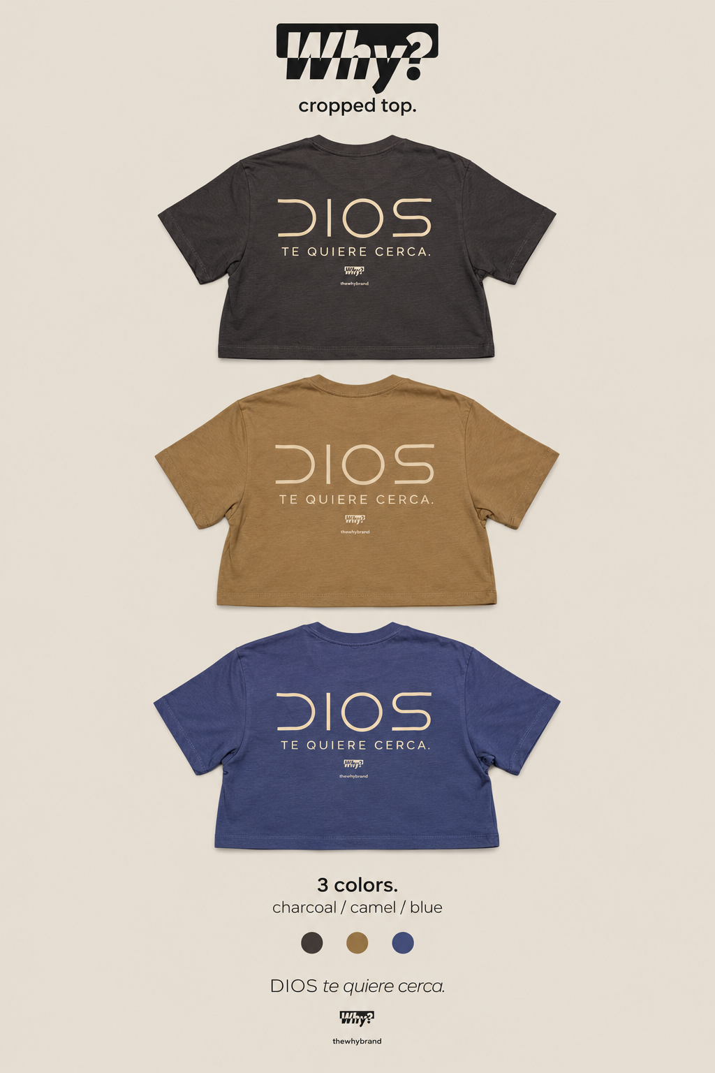 Why Brand - Dios Te Quiere Cerca (Cropped Top)